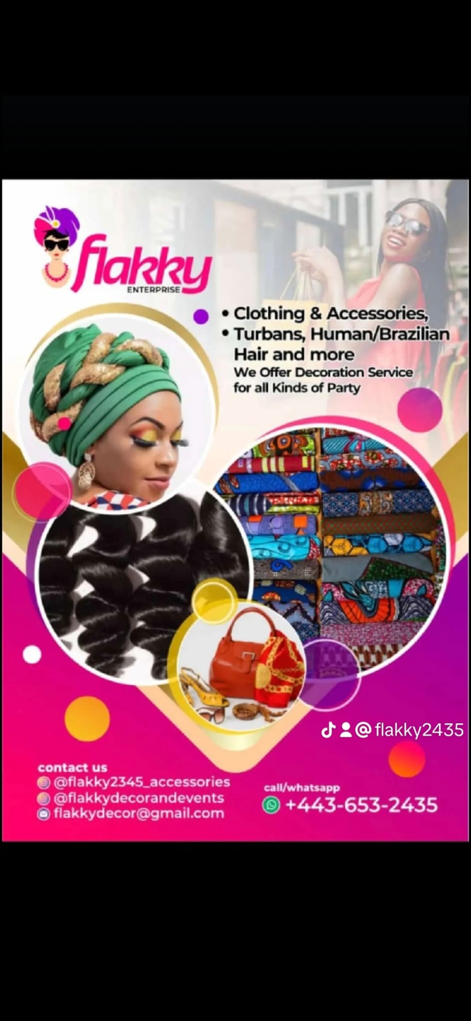 Flakky Enterprise sponsor flyer